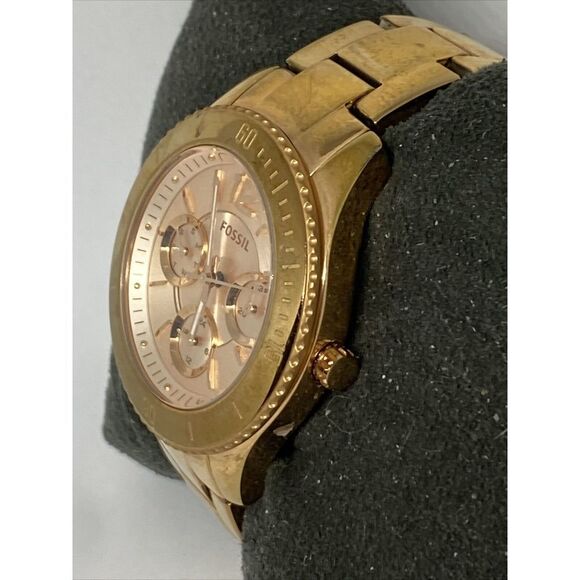 Fossil Stella ES3815 Women's Gold Stainless Steel Analog Dial Quartz Watch FR121 - Picture 4 of 12